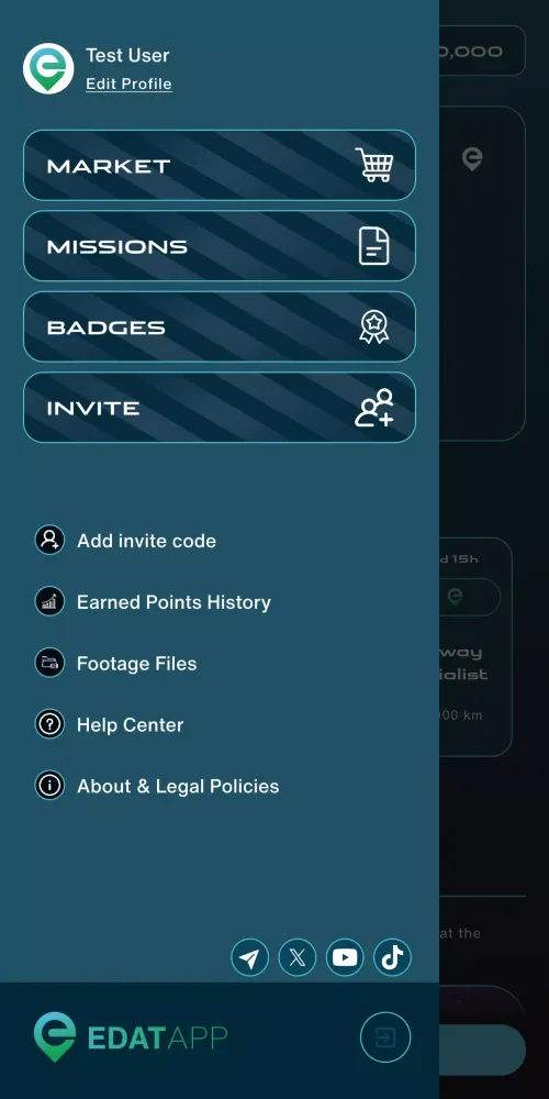 EDATApp - Drive & Collect Screenshots