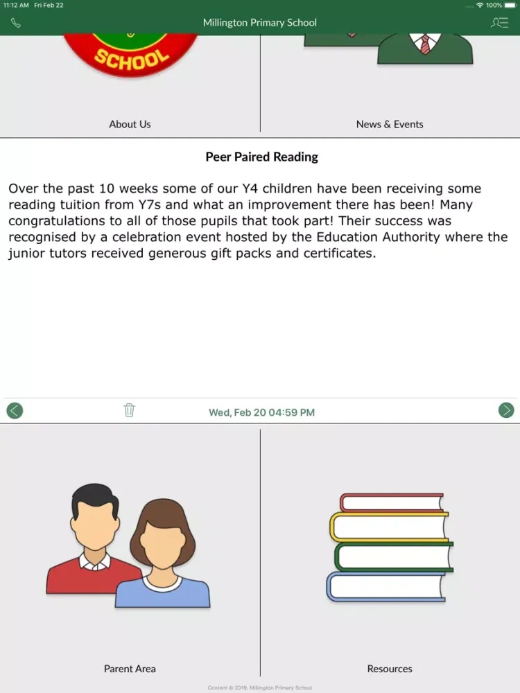 تصاویر Millington Primary School iPad 