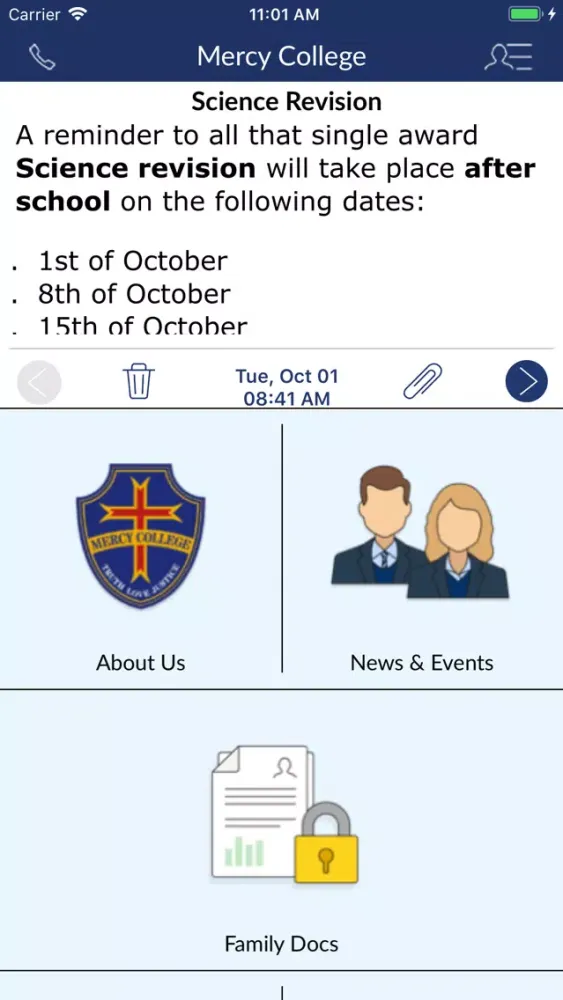 Ảnh chụp màn hình của Mercy College Belfast