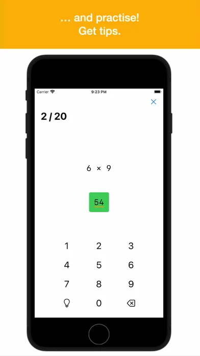 1x1: Multiplication tables應用截圖