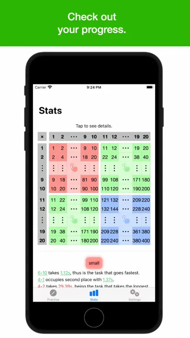 1x1: Multiplication tables應用截圖