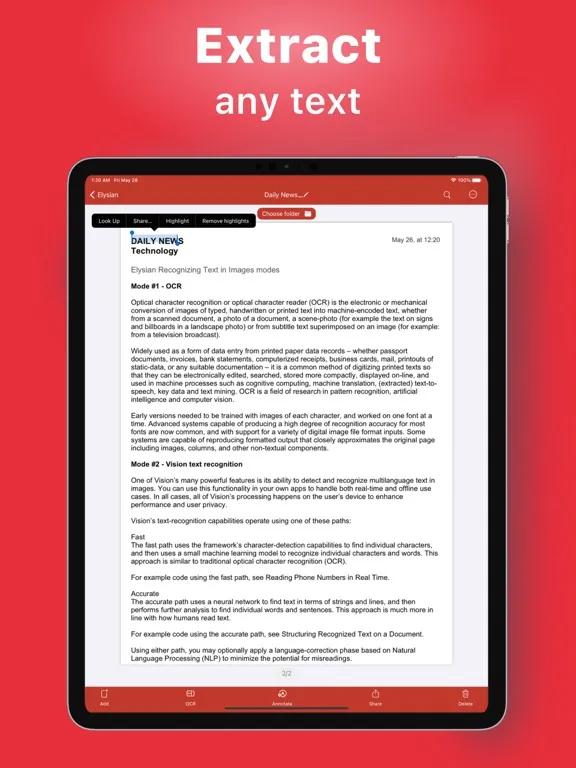 Скриншоты Elysian - The BEST PDF Scanner iPad 