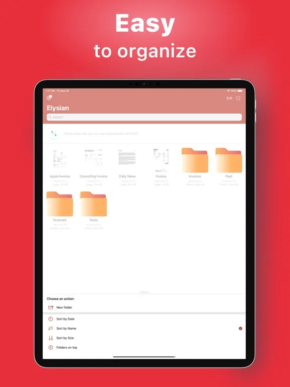 Скриншоты Elysian - The BEST PDF Scanner iPad 