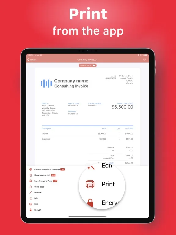 Скриншоты Elysian - The BEST PDF Scanner iPad 