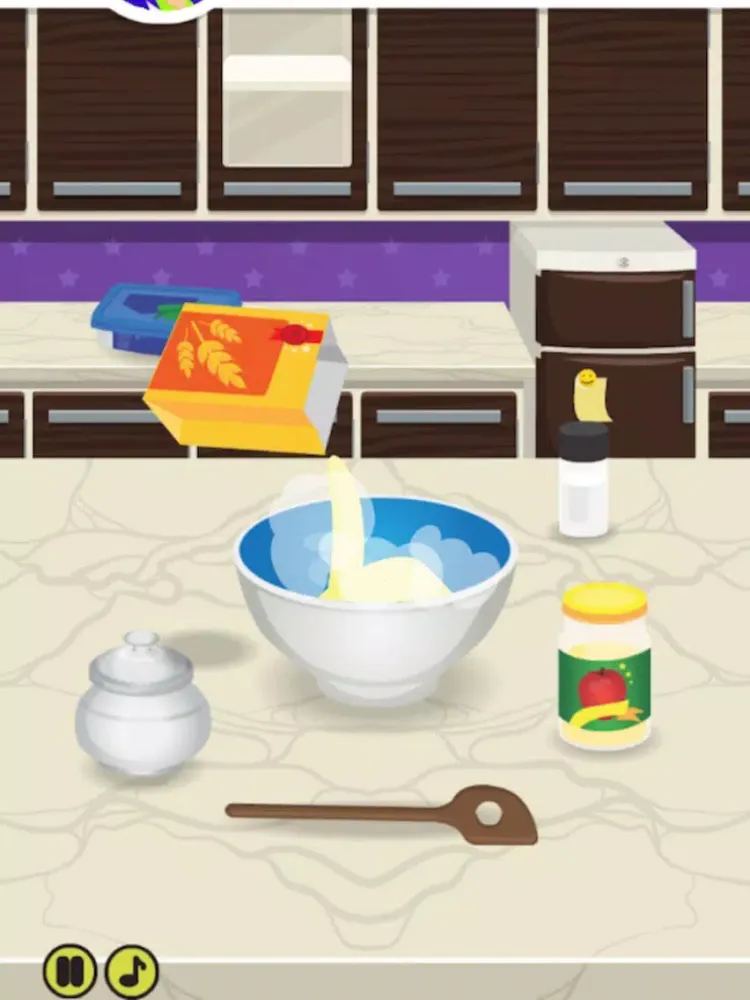 ภาพหน้าจอของ Emma Cooking Game: French Apple Pie - Free Kids Game: Bake a vegan classic recipe iPad 