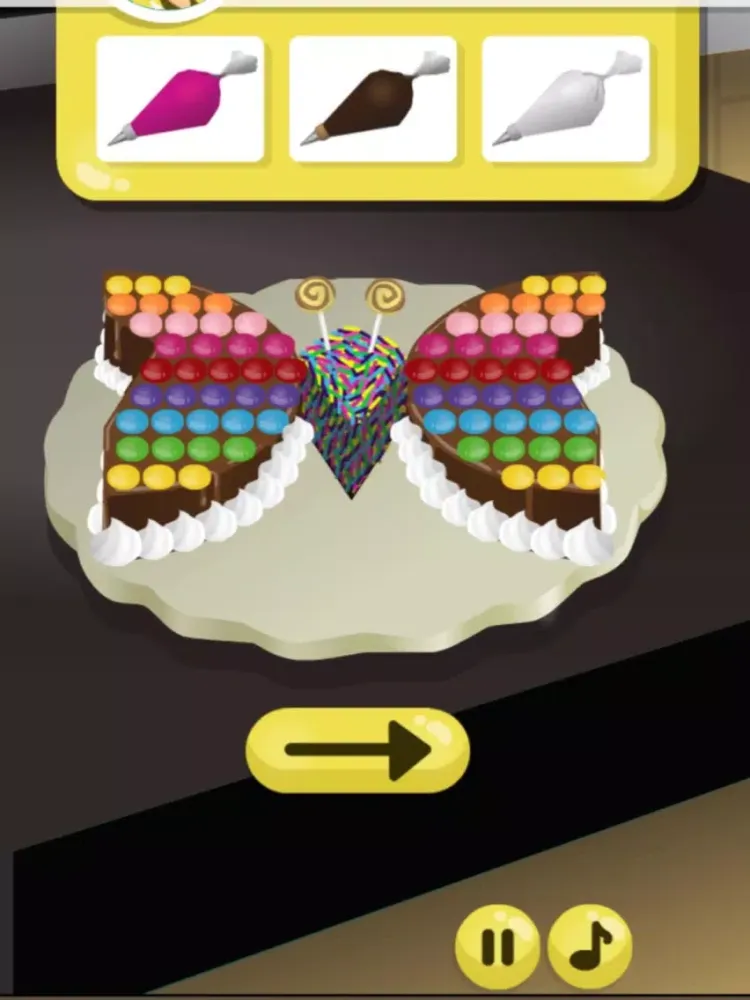 Emma Cooking: Chocolate Butterfly Cake for birthday or wedding - Free food recipe app for kids iPad  Screenshots