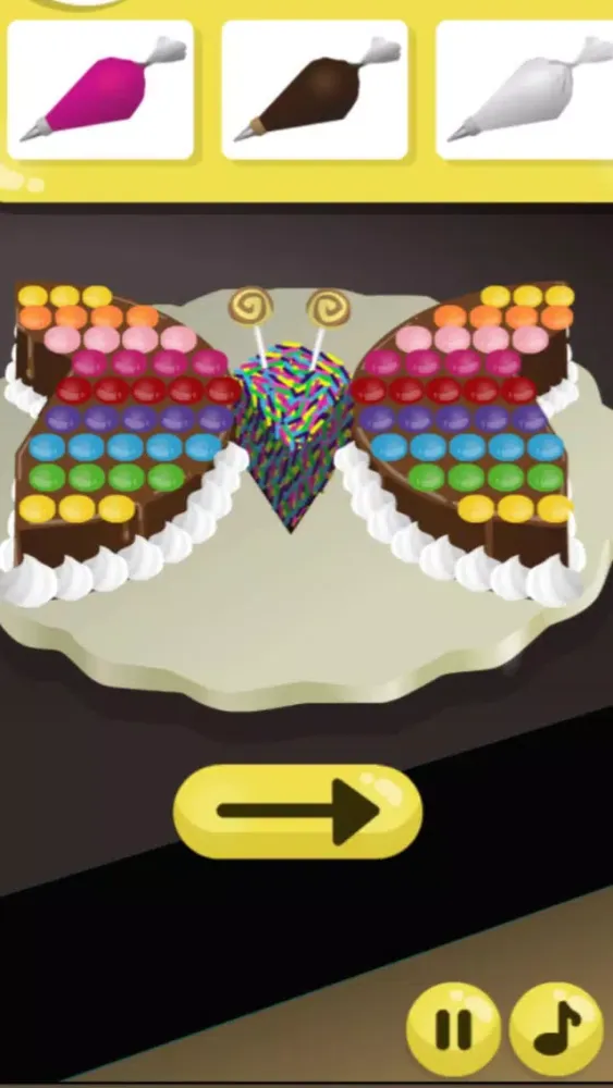 Emma Cooking: Chocolate Butterfly Cake for birthday or wedding - Free food recipe app for kids Screenshots