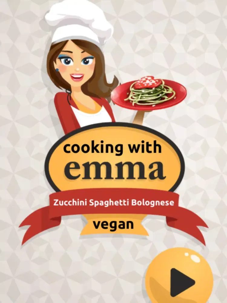تصاویر Zucchini Spaghetti Bolognese - Vegan Cooking Recipe with Emma: Game for Kids iPad 