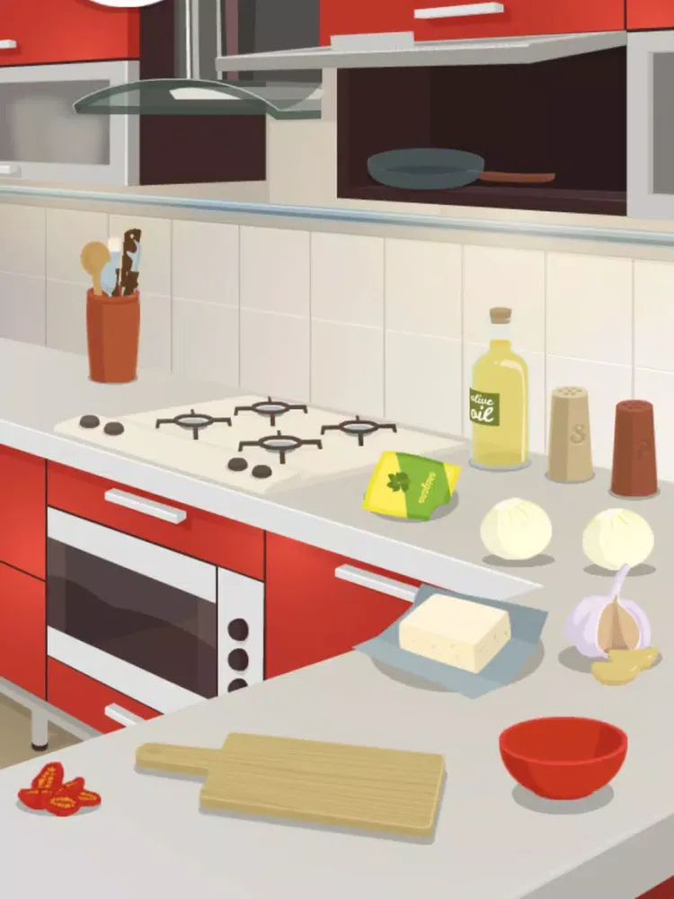 تصاویر Zucchini Spaghetti Bolognese - Vegan Cooking Recipe with Emma: Game for Kids iPad 
