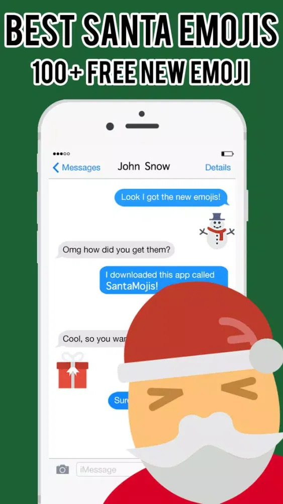 Zrzuty ekranu SantaMojis - Christmas Emoji Stickers Keyboard Pro