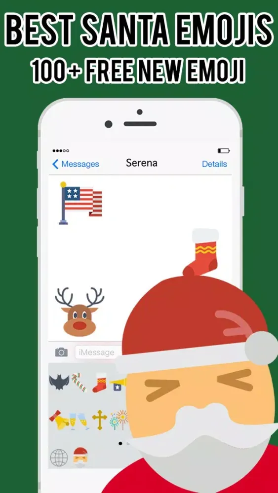 Zrzuty ekranu SantaMojis - Christmas Emoji Stickers Keyboard Pro