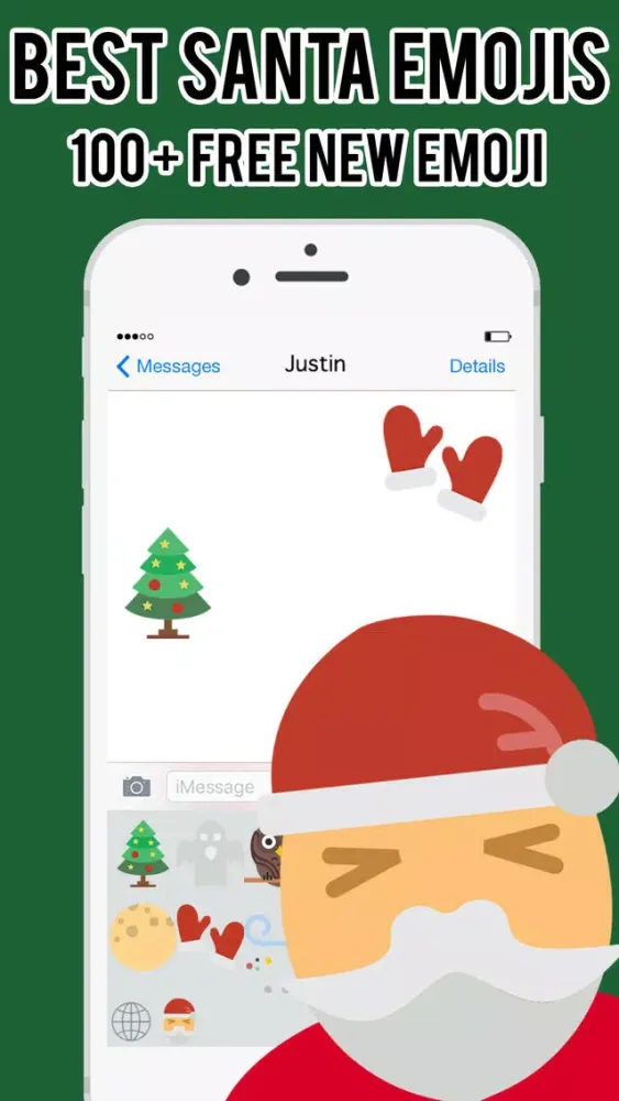 Zrzuty ekranu SantaMojis - Christmas Emoji Stickers Keyboard Pro