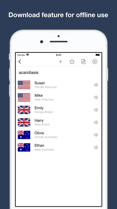 Tangkapan layar Audio Pronunciation Dictionary
