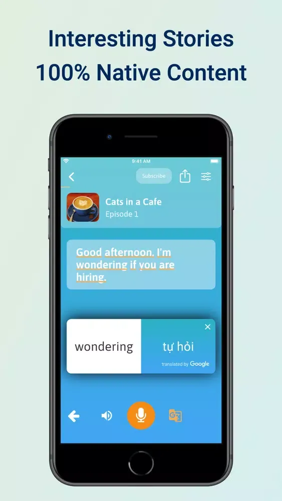 Tangkapan layar English Hero Speaking Practice