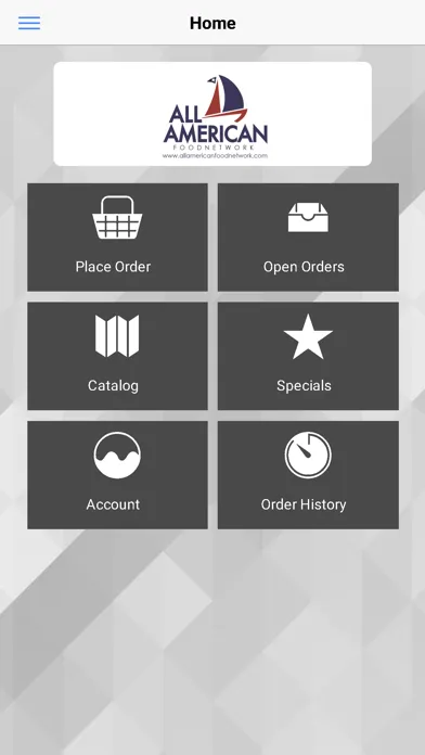 Capturas de tela do All American Food Network App