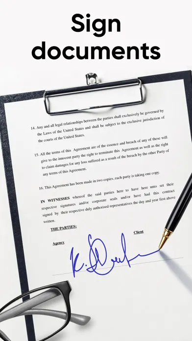 Tangkapan layar eSign App: Sign PDF Documents