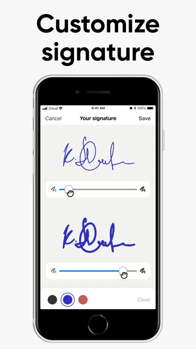 Tangkapan layar eSign App: Sign PDF Documents
