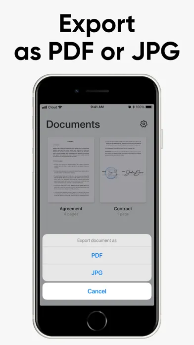 Tangkapan layar eSign App: Sign PDF Documents