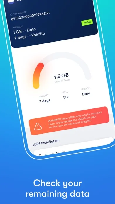 Screenshot di eSimply: Travel & Mobile data