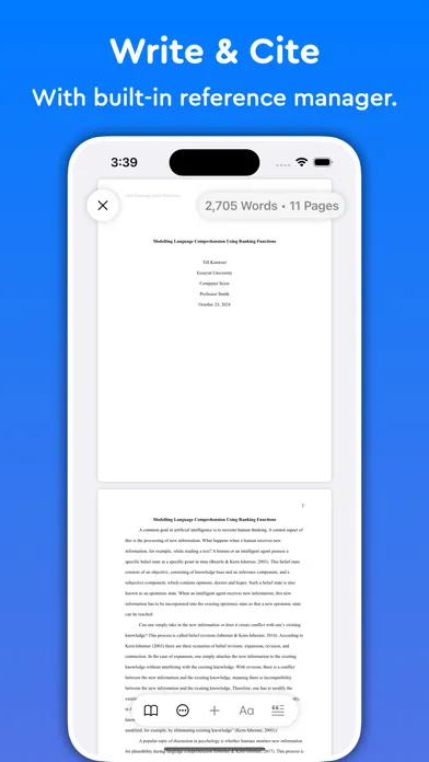 Capturas de pantalla de Essayist: Academic Writing App