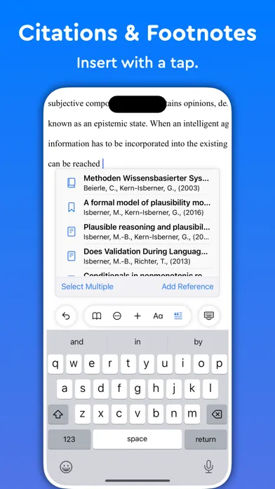 Capturas de pantalla de Essayist: Academic Writing App