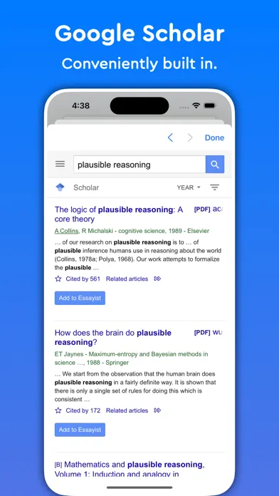 Capturas de pantalla de Essayist: Academic Writing App