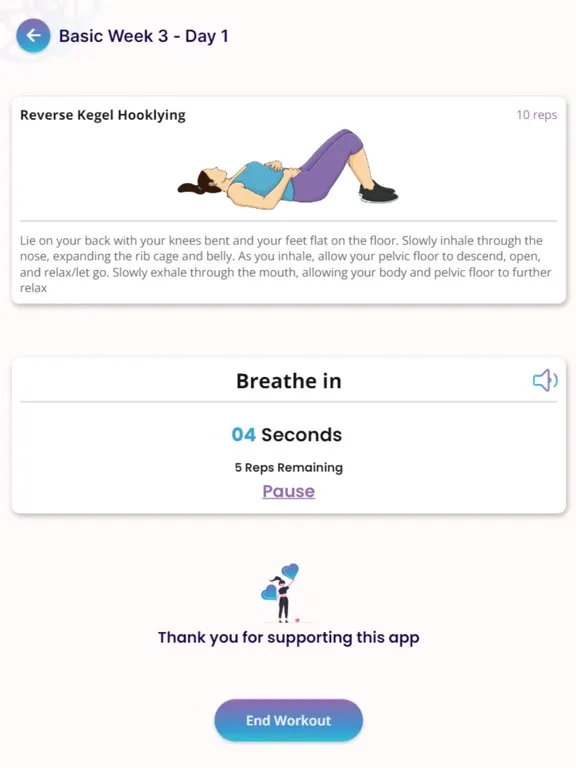 Kegel Exercise Daily iPad  স্ক্রিনশট