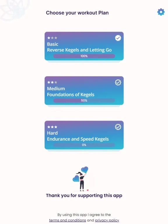 Kegel Exercise Daily iPad  স্ক্রিনশট