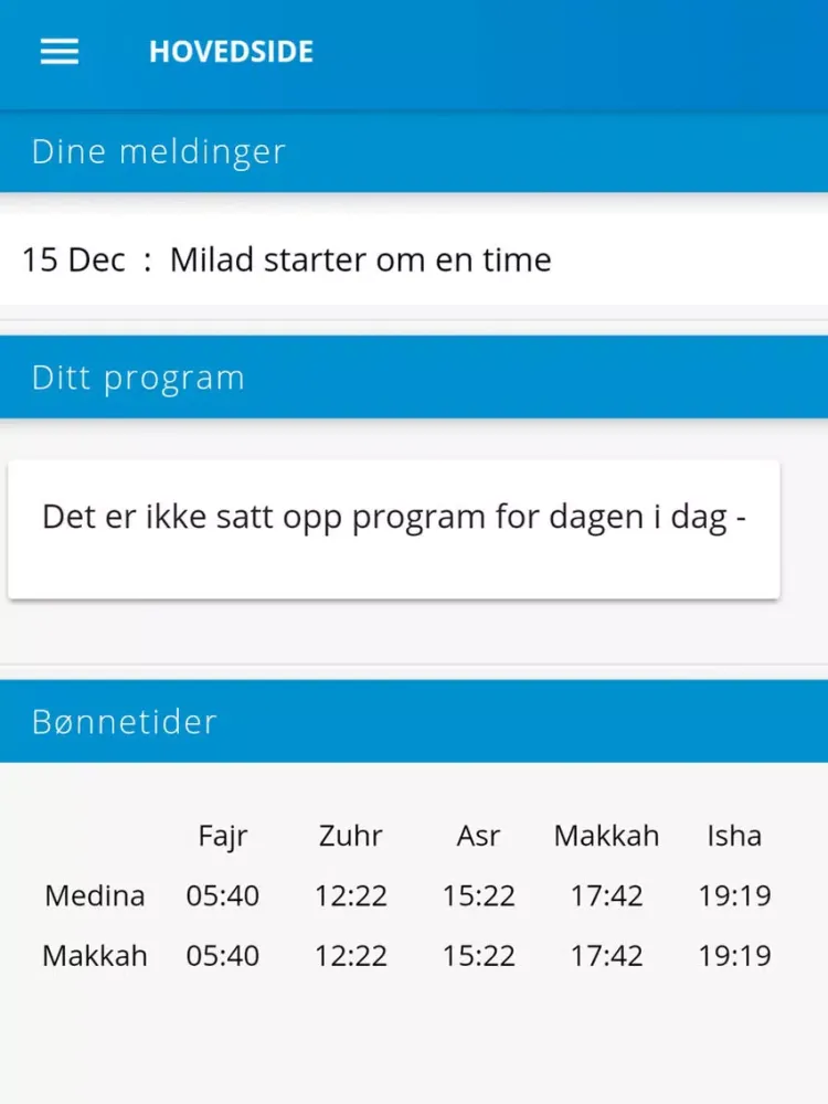 Tangkapan skrin EuropeNor Hajj and Umrah Servi iPad 