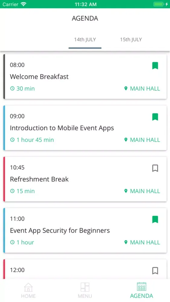 Event Platform Screenshots