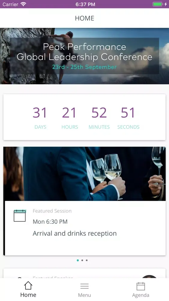 Tangkapan skrin Wood Events