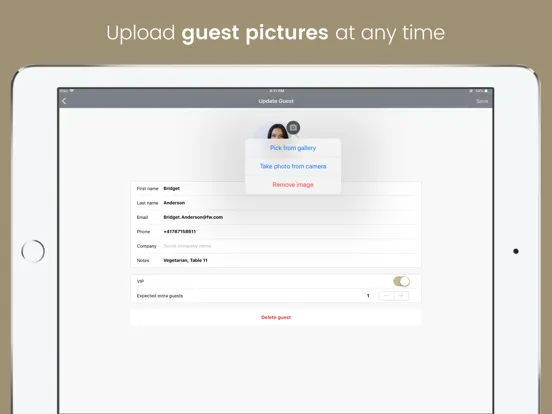 Eventor.app | Guest List iPad  스크린샷