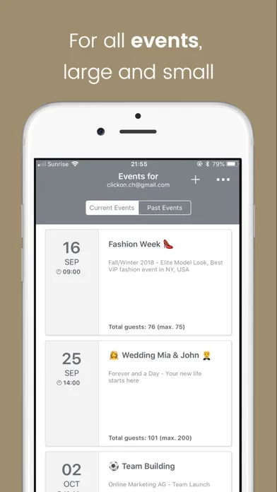 Eventor.app | Guest List 스크린샷