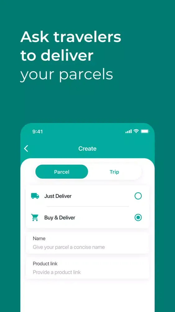 Tangkapan skrin Evopost: Delivery by Travelers