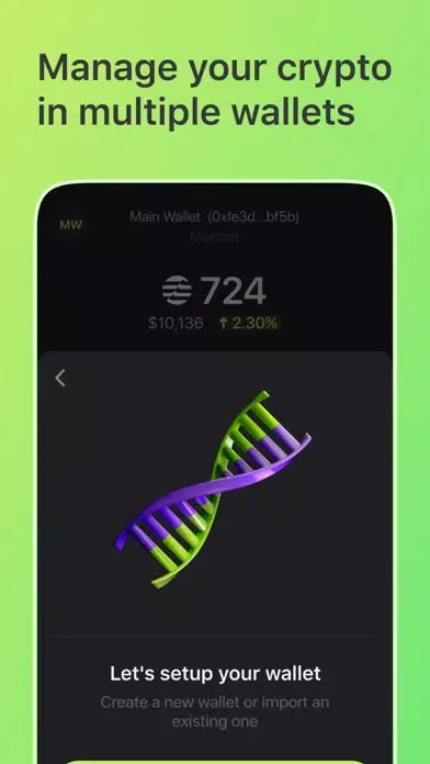 Captures d'écran de EVO Wallet - Aptos wallet