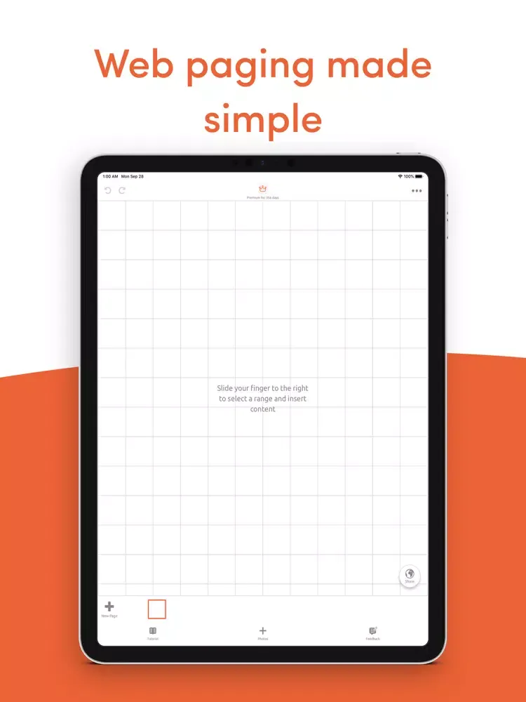 Zrzuty ekranu Exact! simple website builder iPad 