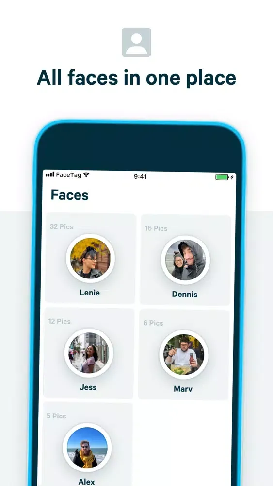 Ảnh chụp màn hình của FaceTag Photos