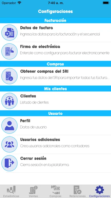 Captures d'écran de LuppCRM