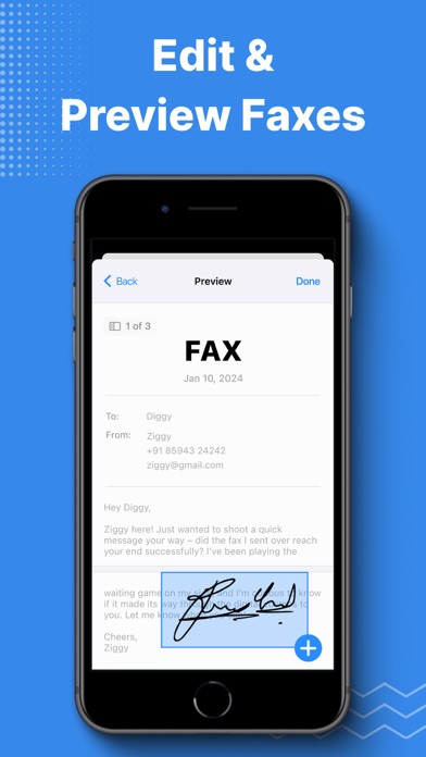 FAX from iPhone ~ Send FAX App Screenshots
