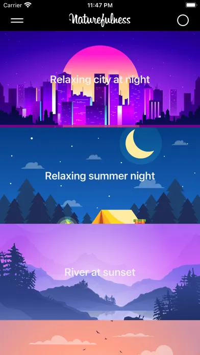 Naturefulness Relaxing Sounds سکرین شاٹس