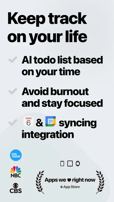 Tangkapan layar Tjime - todo list & calendar