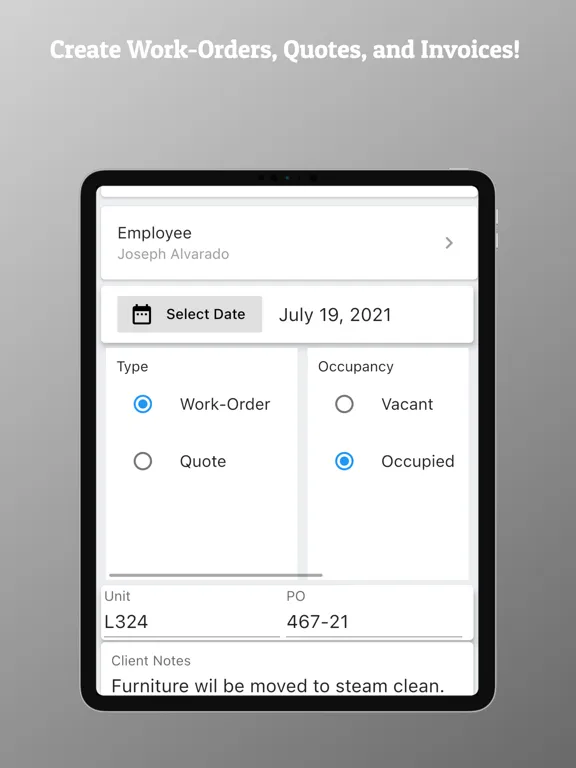 Fleet Invoicing iPad 应用截图