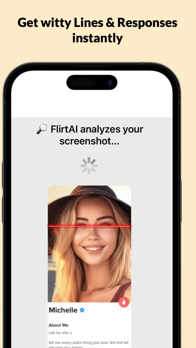 Screenshot di FlirtAI - Get RIZZ & Dates!