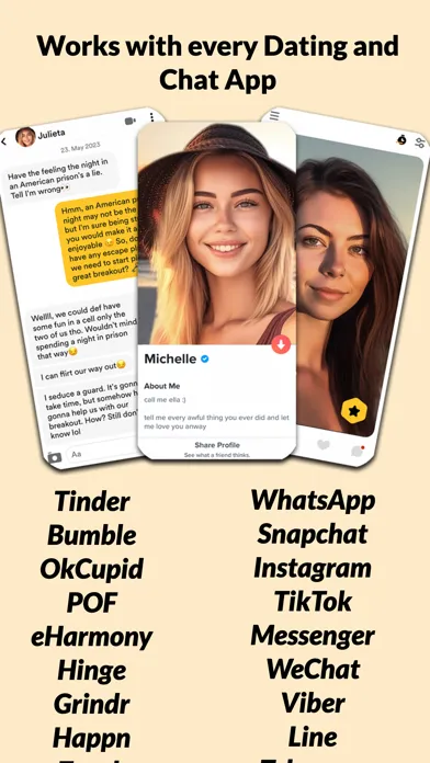 Screenshot di FlirtAI - Get RIZZ & Dates!