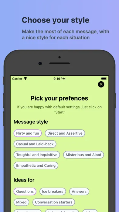Flirt Smart AI - Chat Ideas سکرین شاٹس