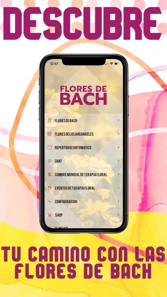 Capturas de tela do Flores de Bach