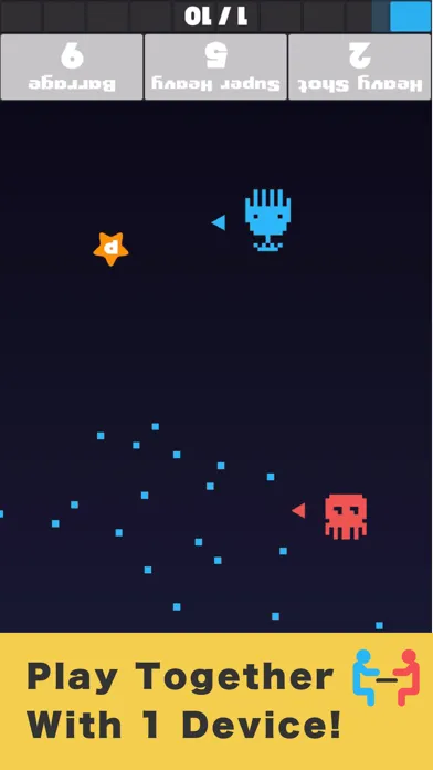 Tangkapan skrin Star Shoot VS