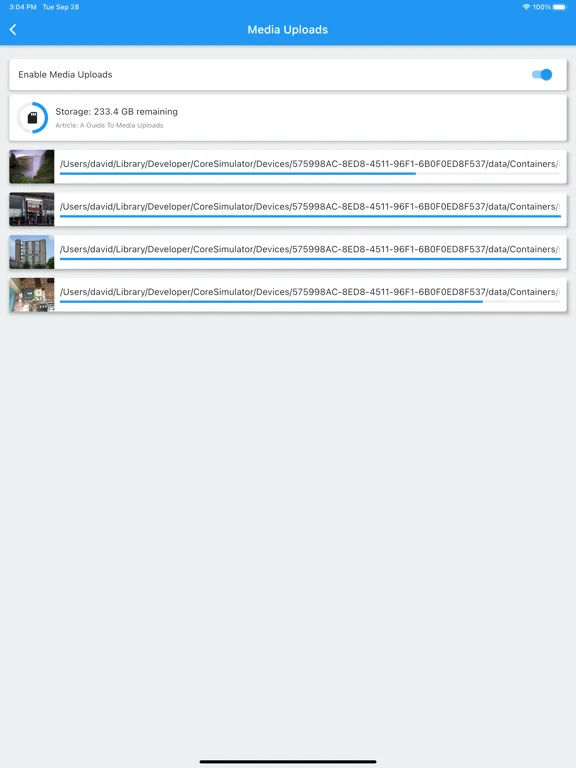 Flow Mobile Surveying iPad  스크린샷