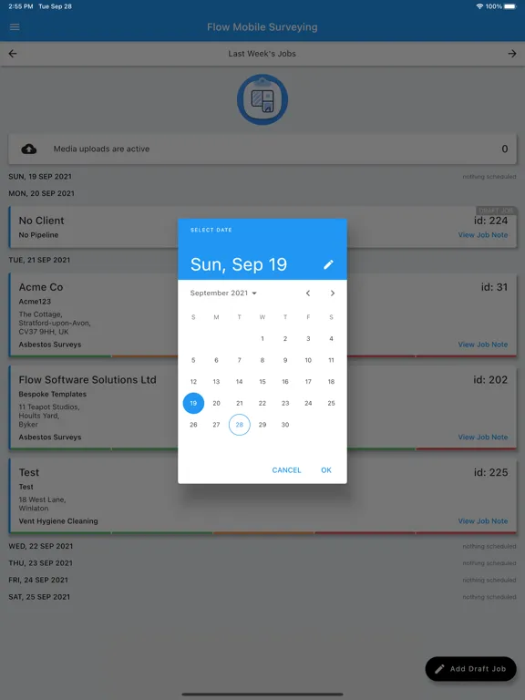 Flow Mobile Surveying iPad  스크린샷
