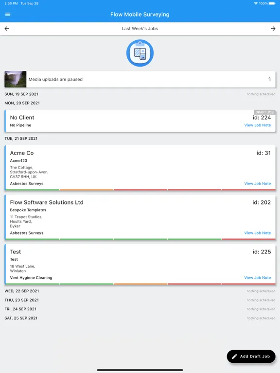 Flow Mobile Surveying iPad  스크린샷